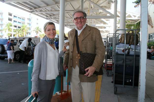 Holland America World Cruise meeting friends at port