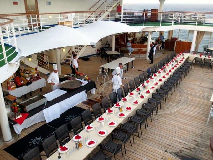 Our final Cruise Specialists passenger dinner on Silver Whisper