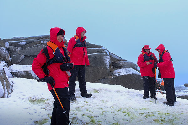 Continental landing at Portal Point