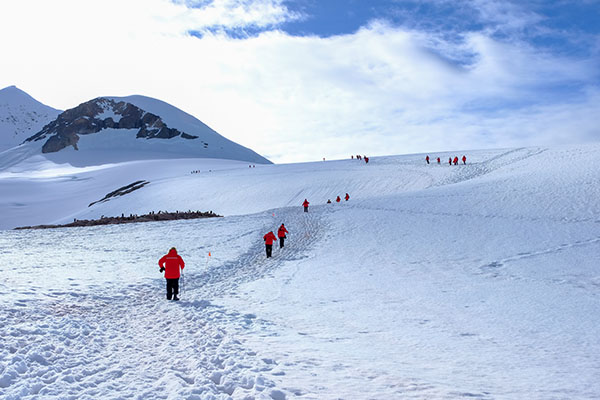 Hiking at Neko Harbour