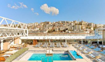 Viking Star Main Pool with Roof Open