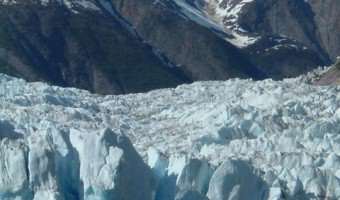 Looking at the Sawyer Glacier in Alaska