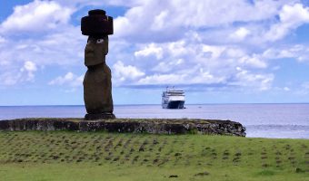 Holland America Line's Amsterdam at Easter Island