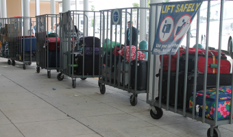 Luggage at a Cruise Pier
