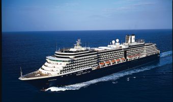 cruise ship sailing at sea