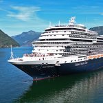 Holland America Line ship, Rotterdam in Norway